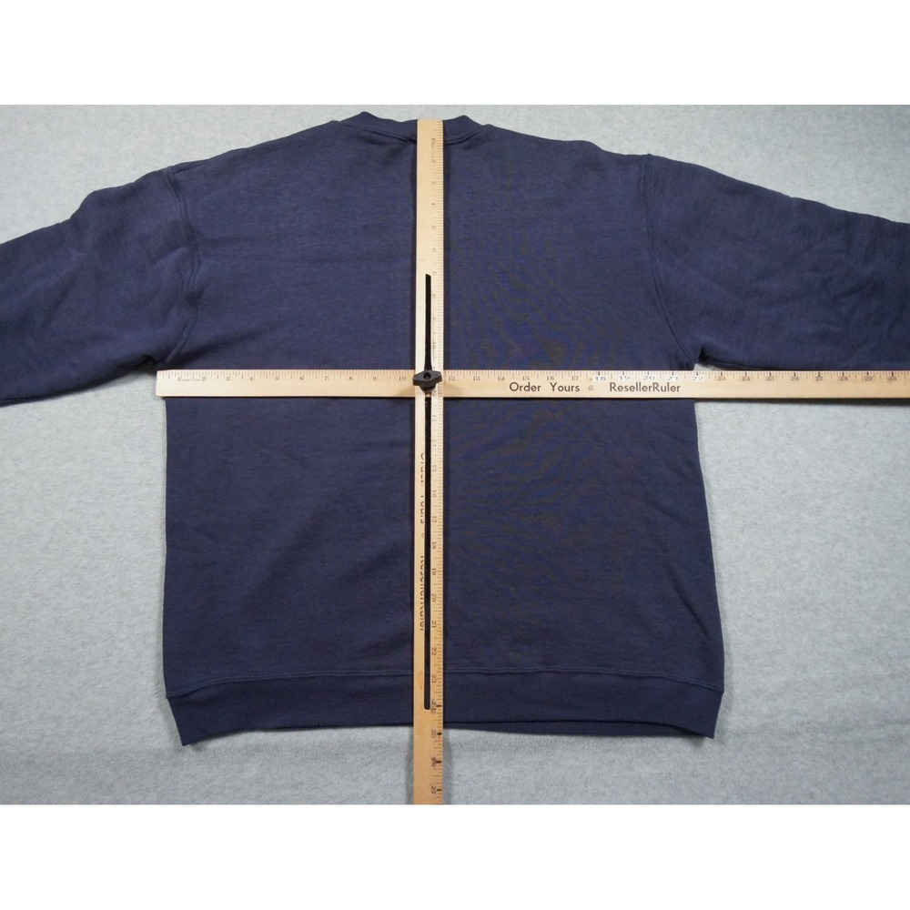 Vintage University of Michigan Sweatshirt Mens Large Blue 80s Crewneck Russell - Picture 10 of 14